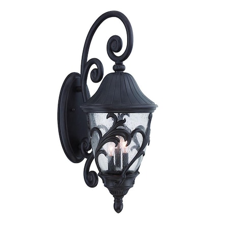 Estallar 30 x 12 x 16.75 in. Capri 3-Light Black Coral Wall Light ES3096214